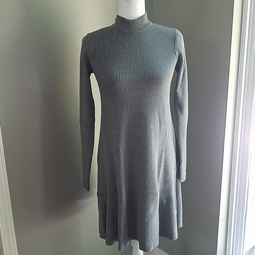 NWT Gap Ribbed Mockneck Skater Dress